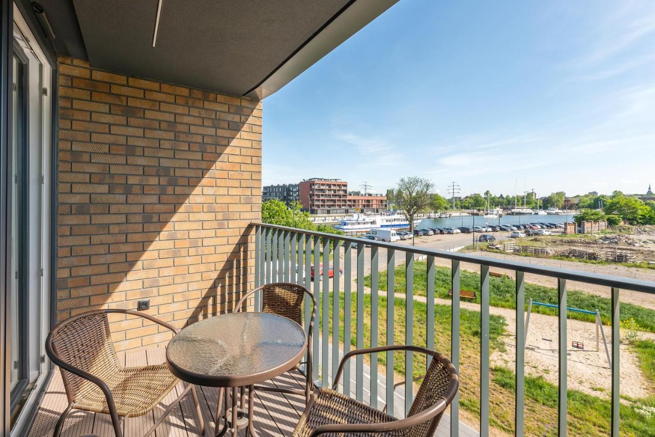 Chlebova - Riverside View Terrace, Free Parking, Gym & Kidsplay By Downtown Apartments 그단스크 외부 사진