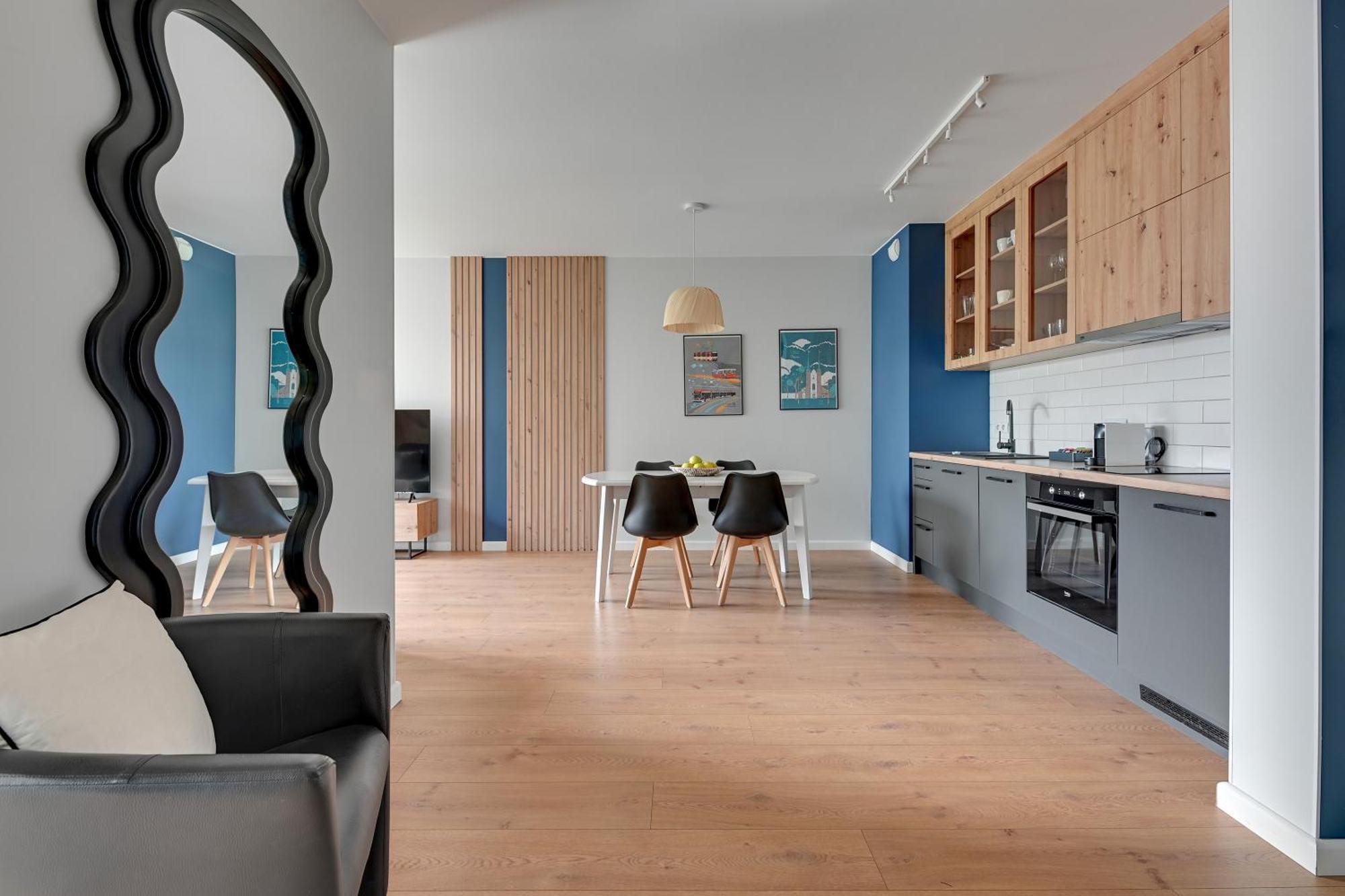 Chlebova - Riverside View Terrace, Free Parking, Gym & Kidsplay By Downtown Apartments 그단스크 객실 사진